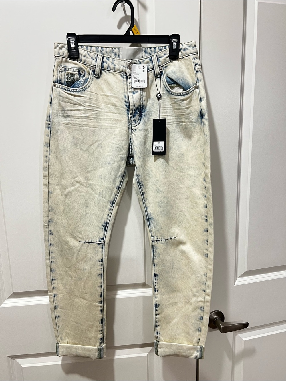 One Teaspoon Woman’s Light Acid-Wash Jeans - Casual Tapered Fit